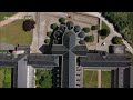 Abbaye Notre Dame de la Trappe en vue aérienne par drone