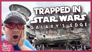 TRAPPED in Galaxy's Edge at Disneyland | SECRETS, Rides, Food & More