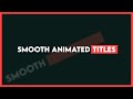 Smooth Title Animation in Alight Motion