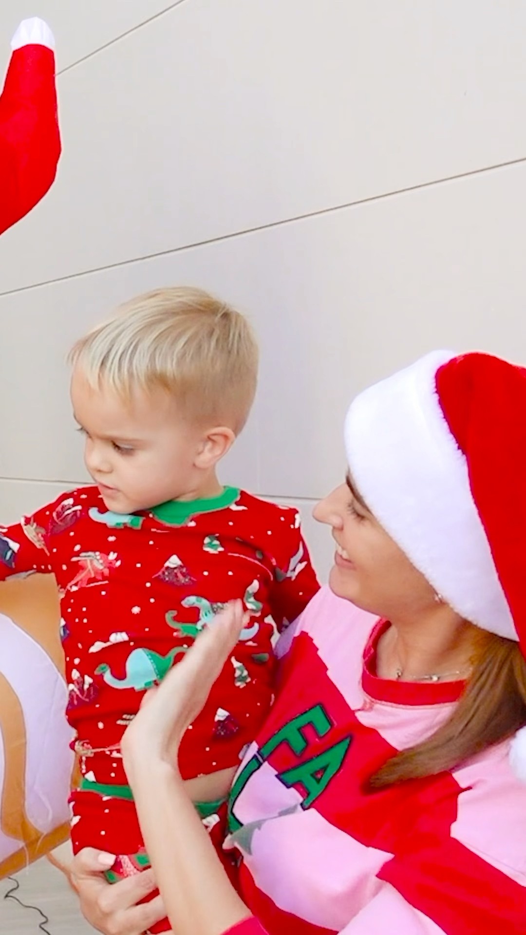 Mom and Chris decorate the house for Christmas