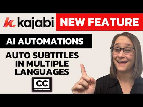 AI FAST Auto-Generated Subtitles Directly in Kajabi | Full Walkthrough 2025