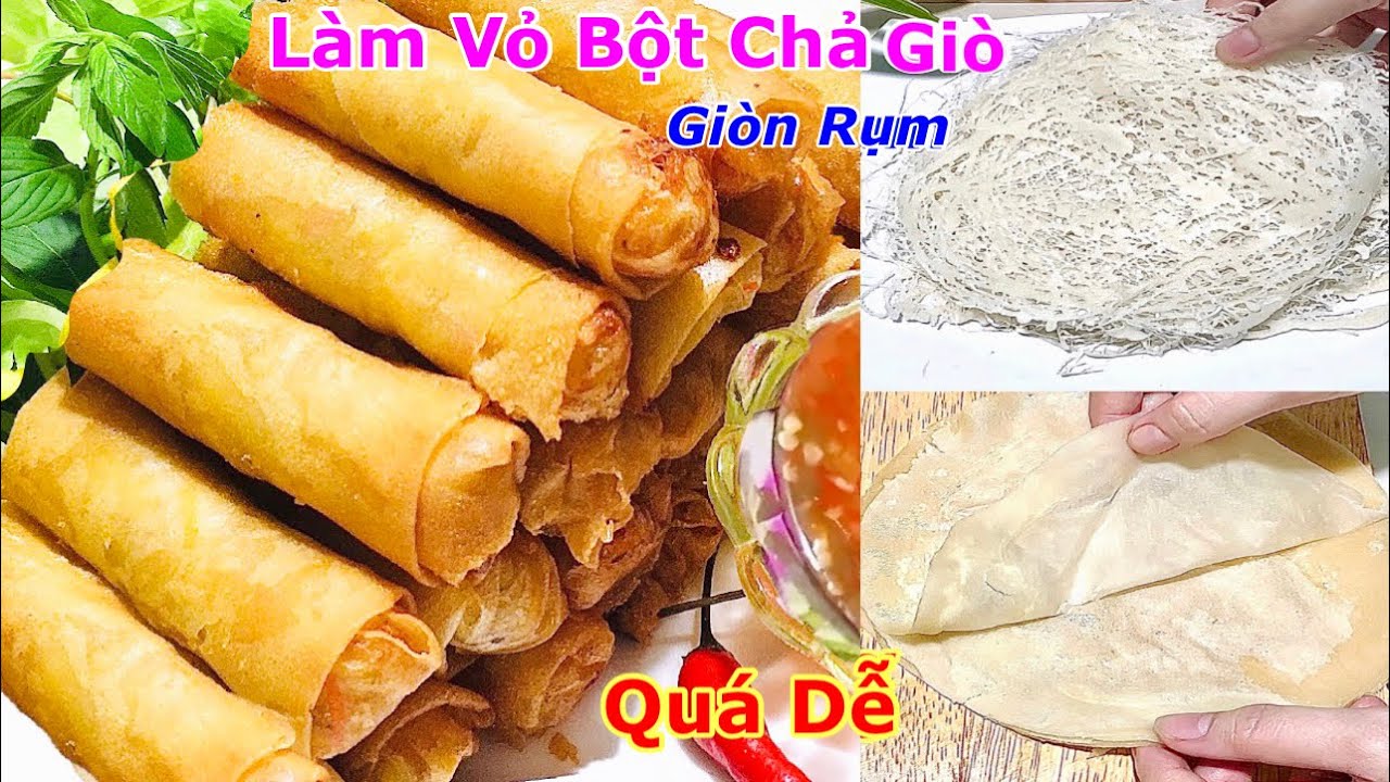 2 Cách Làm Bánh Tráng Chả Giò Giòn Rụm Cực Kỳ Dễ Tại Nhà . Meat Roll Rice  Paper - Youtube