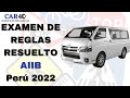 Resolviendo el examen de conocimientos categoría AIIB 2022 -MTC Perú