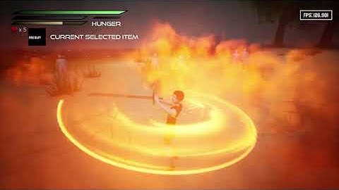 Survive and Slash Elemental System WIP Fire Buff - UE4 Hack & Slash / Survival indie game