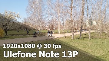 Ulefone Note 13P - FHD (1080p) 30 fps camera video sample