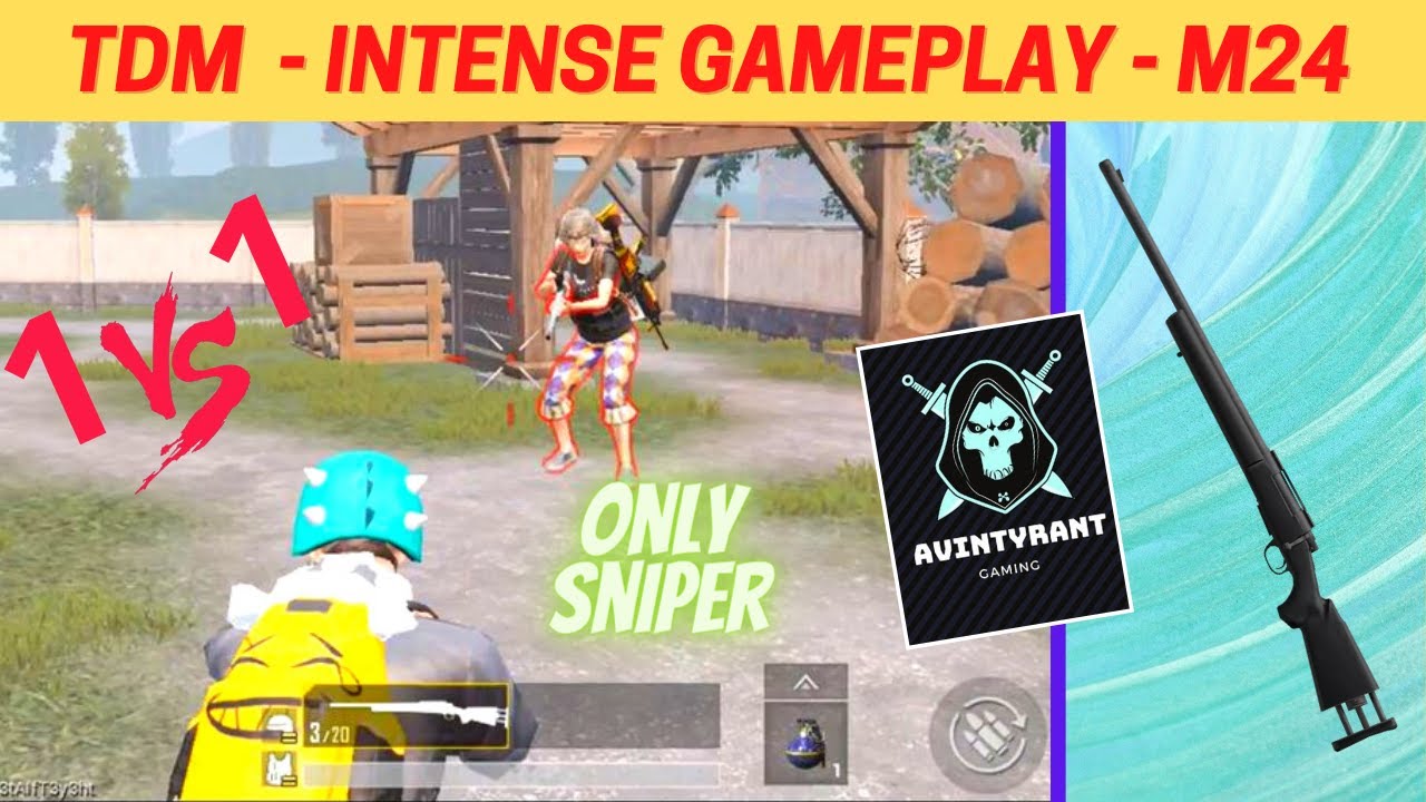 TDM 1 VS 1 ONLY SNIPER CHALLENGE M24 | PUBG MOBILE GAMEPLAY | PUBG 2.0 ...