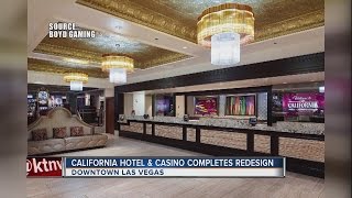 The redesign gave casino floor a modern island vibe, complete with
gray and white color palette bright splashes of magenta.