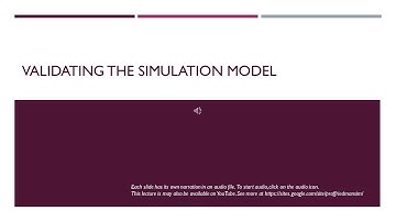 Validating the Simulation Model