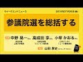 参議院選を総括する  ウィークエンドニュース 20190726