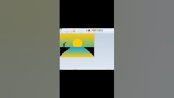 How to Draw House Painting in MSpaint