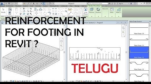 05-HOW TO ASSIGN REINFORCEMENT IN FOOTING IN REVIT ? IN TELUGU..