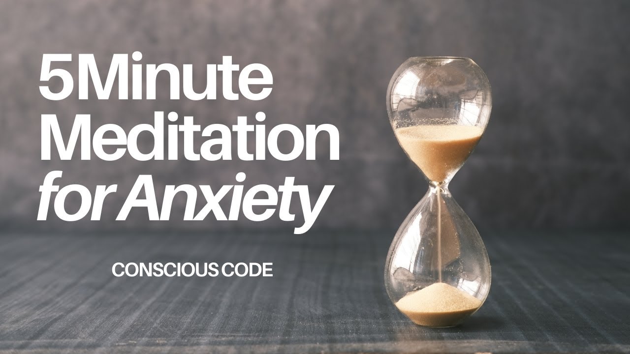 5 Minute Breath of Calm~A Guided Meditation for Anxiety Relief - YouTube