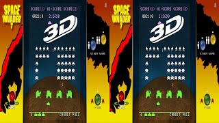 Space Invaders in 3D (Stereoscopic Half SBS Parallel View @60FPS for 3DTV & VR Headsets)