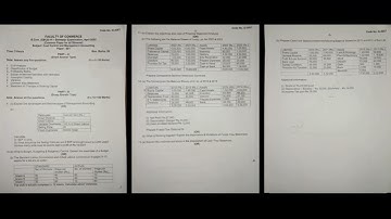 CCMA | Sem 6 | Apr-May 2025 | BCom Question Paper | OU - Osmania University #questionpaper