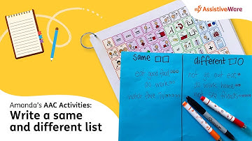 Write a list with Proloquo2Go