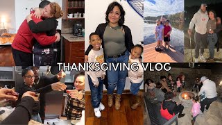 Surprised for Thanksgiving!! | Thanksgiving vlog | Cooking, Bonfires \& Family time!