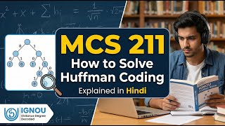 MCS 211: Huffman Coding Algorithm Explained in Hindi | Greedy Technique Solved #ignou