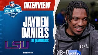 Jayden Daniels Would LOVE To Be Drafted By Raiders & Head Coach Antonio Pierce I CBS Sports