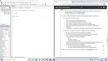 Database - Adding Data Through a Form - Part B (I)