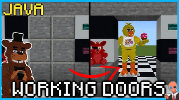 How to Build FNAF 1 Doors in Minecraft 1.19+ // Minecraft FNAF How to Build