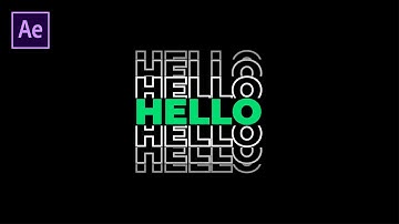 Split Typography Effects In After Effects 2020 | Typography Tutorial | Free Project File