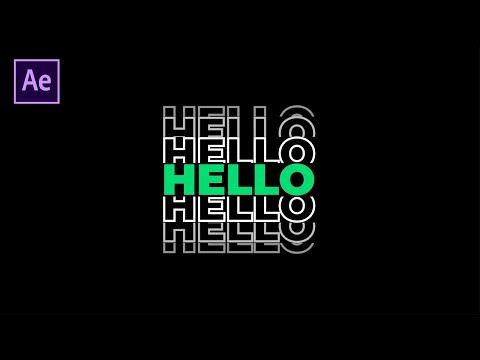 Split Typography Effects In After Effects 2020 | Typography Tutorial | Free Project File