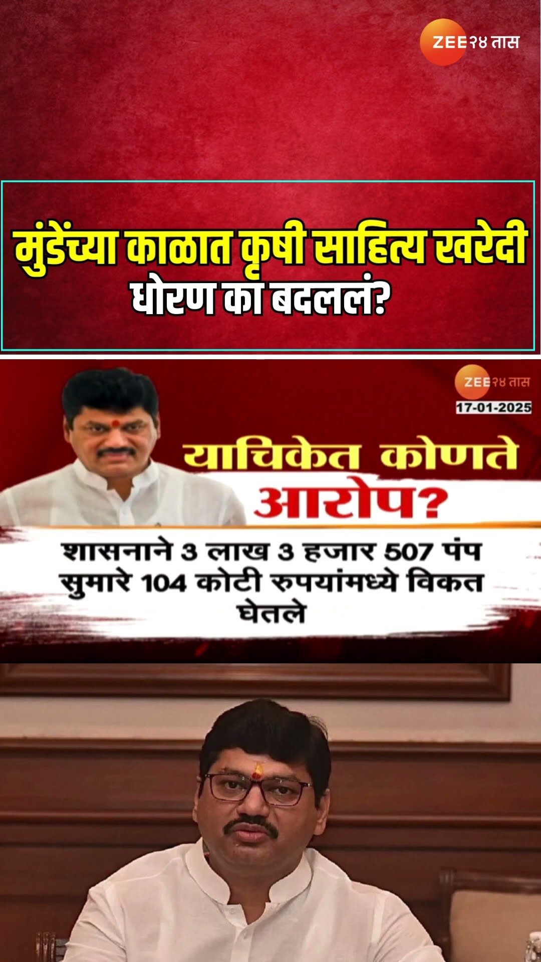 Dhananjay Munde | मुंडेंच्या काळात कृषी साहित्य खरेदी धोरण का बदललं?