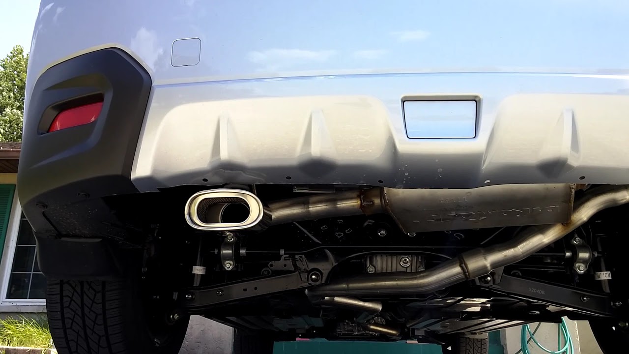 Subaru Crosstrek XV exhaust. Resonator delete, cat back, Dynomax VT
