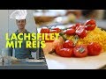 Gesundes Fitness Mittagessen | Lachs mit Reis und Gemüse | Tim Gabel