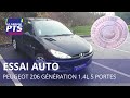 TEST - PEUGEOT 206 GENERATION 1.4L ESSENCE 75 CV 5P - FRANCE