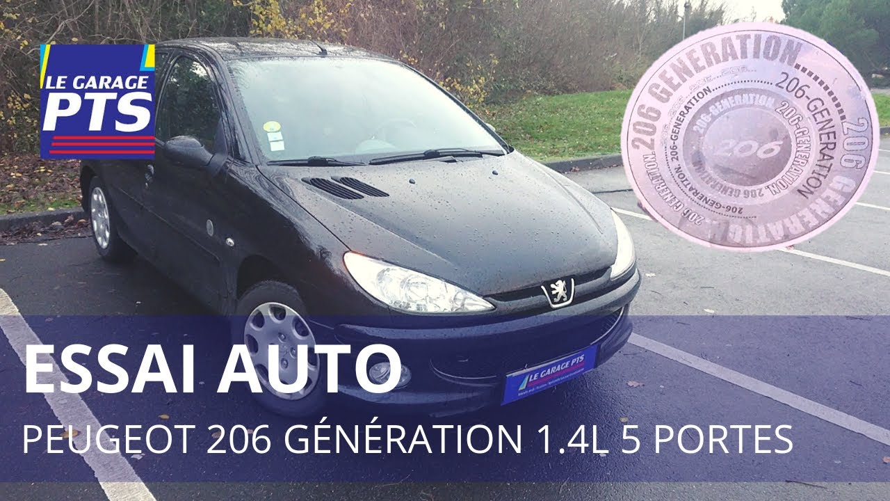 TEST - PEUGEOT 206 1.4L ESSENCE 75 CV 5P - FRANCE - YouTube