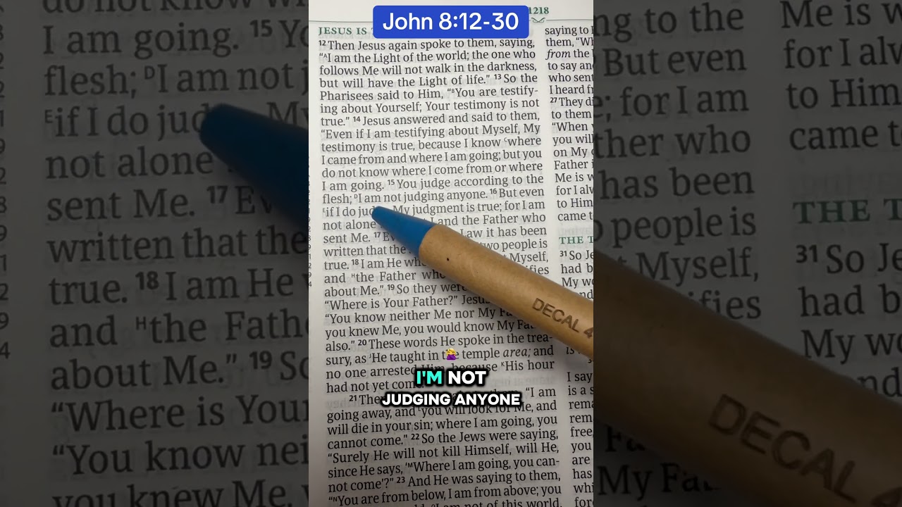 John 8:12-30 #jesusisgod #jesusislord #bibleverse #holyspirit #truth #iam #heaven #spiritual #joy