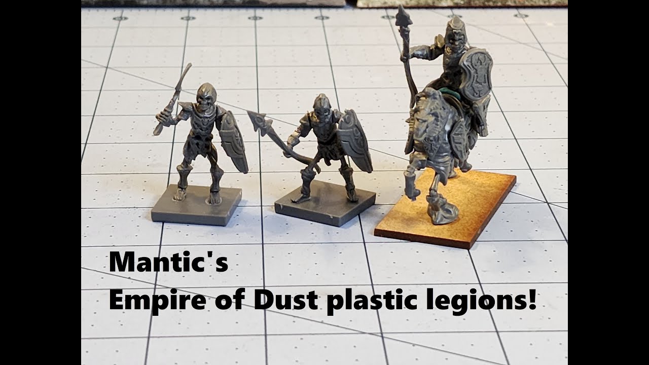 Mantic's plastic Empire of Dust legions!