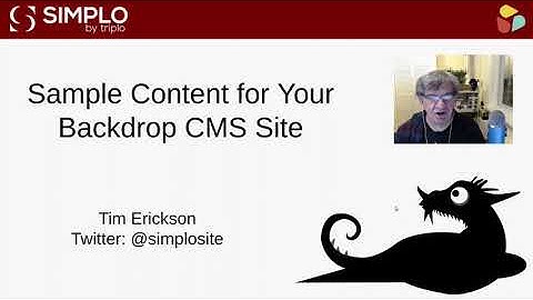 Adding Sample Content to Your Backdrop CMS Site