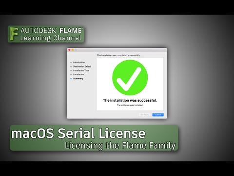 Licensing the Flame Family - macOS Serial License