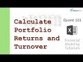 Calculate stock portfolio returns and turnover in Excel | Financial Modeling Tutorials