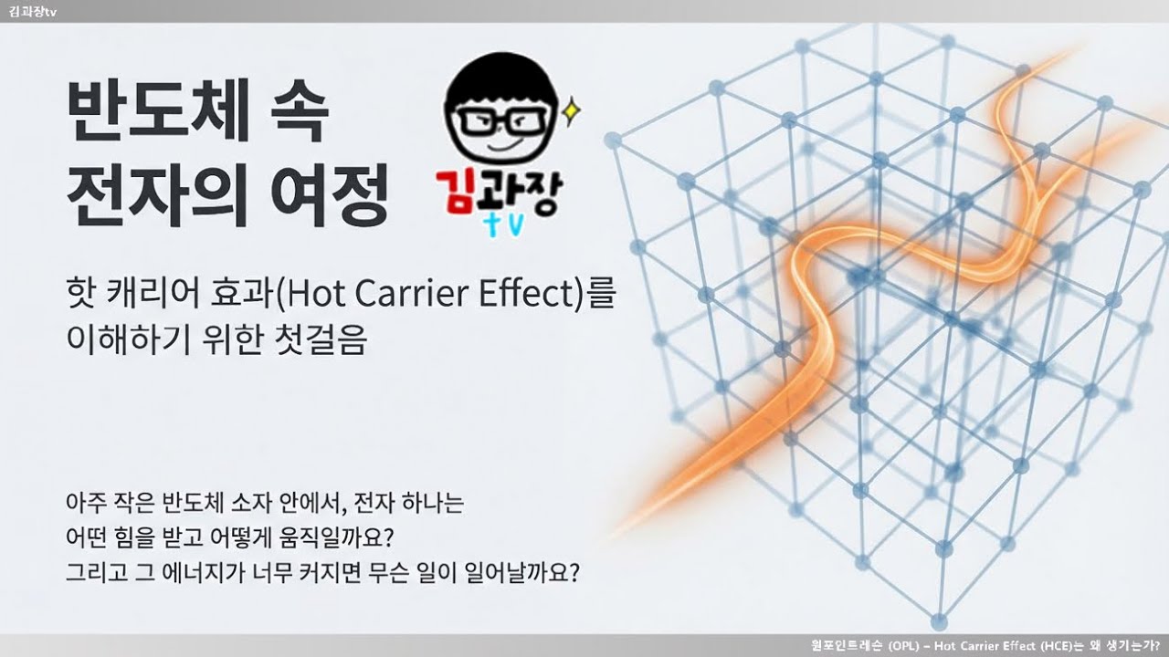 [원포인트레슨] Hot Carrier Effect (HCE) 또는 Hot Carrier Injection (HCI)은 왜 ...