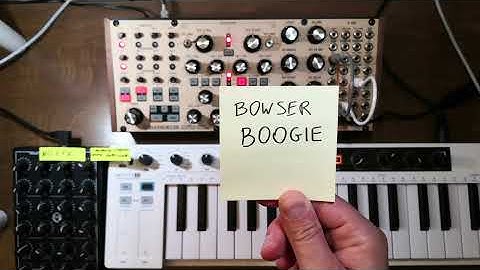 ALL Moog SUBHARMONICON card patches: BOWSER BOOGIE, SHIFTING INTERVALS