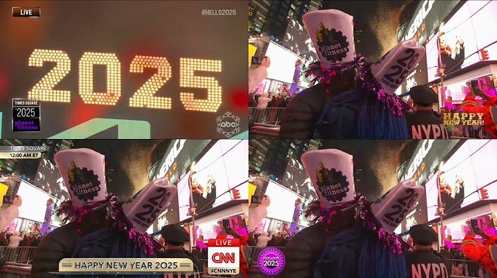 [2024-2025] New York Times Square New Year's Ball Drop on 4 Networks (ABC/CBS/CNN/WPIX)