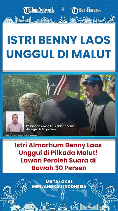 SHORT Sherly Tjoanda Istri Almarhum Benny Laos Unggul di Pilkada Malut Raih 49,50 Persen Suara
