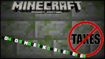 How to remove tax on a leet server