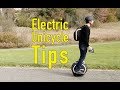 Tips to learn to ride an electric unicycle