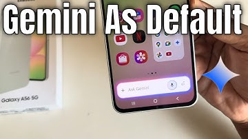 How to set Gemini as default voice assistant Samsung A56 | Activate Gemini by voice