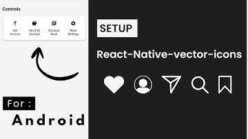 React Native Vector Icons Setup Android 2025 | Step by Step Guide#reactnativetutorial #reactnative