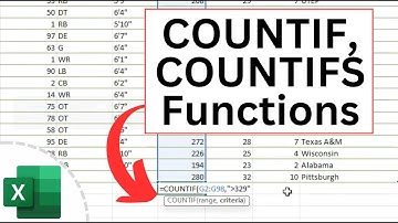 The Excel COUNTIF and COUNTIFS Functions