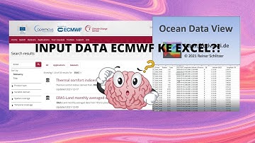 1| Cara Input Re-Analysis Data ECMWF ke Excel menggunakan Ocean Data View (ODV)