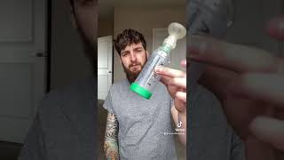How Liam Uses His Cat-Inhaler