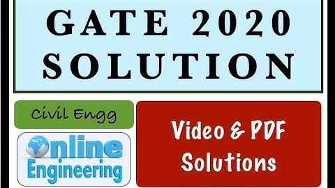 Aptitude Questions | GATE 2020 solutions | GATE 2020 Civil engineering