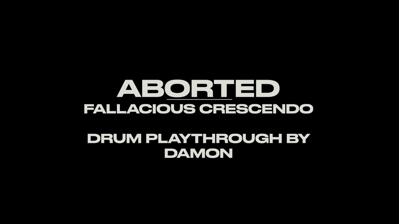 Aborted Fallacious Crescendo drum playthrough w/ Pearl Mimic Pro