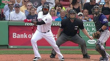COL@BOS: Papi knocks an RBI double off the Monster